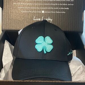 Live Lucky Black Clover Hat L/XL
